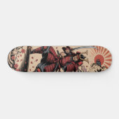 Samurai krijger Skateboard (Horizontaal)