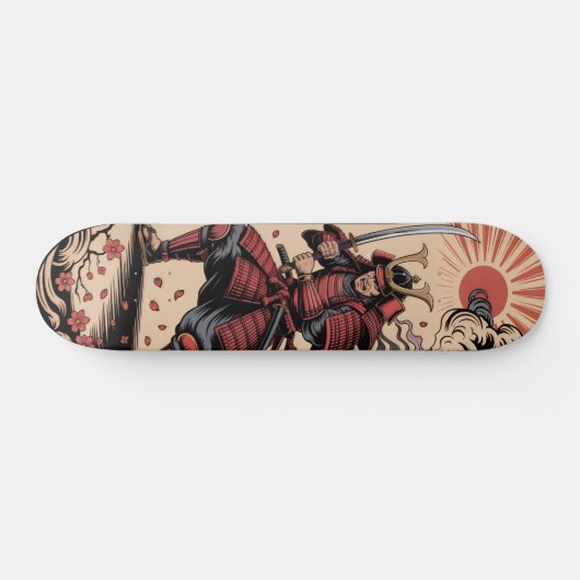 Samurai krijger Skateboard (Horizontaal)