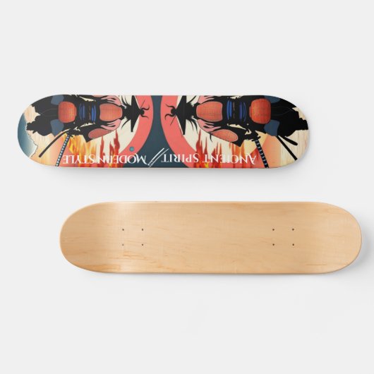 Samurai krijger Skateboard (Horizontaal)