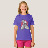 Samurai-krijger slaat toe met Katana T-shirt (Voorkant volledig)