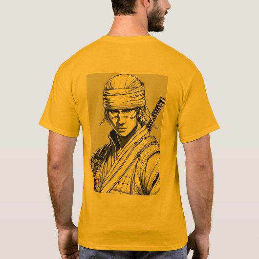 Samurai-krijger T-shirt (Achterkant)