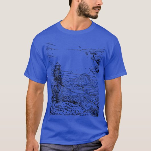 Samurai krijger voor fuji t-shirt (Voorkant)