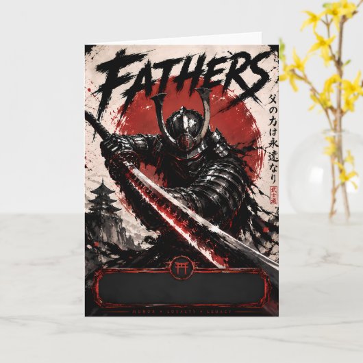 Samurai Legacy Vader Kaart (Gele Bloem)