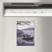 Samurai-magneet met Mount Fuji Japanse kunst Magneet (Insitu (Vaatwasser))