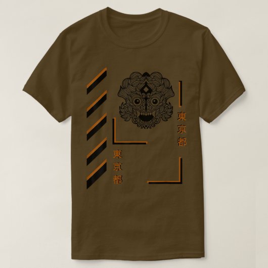 Samurai mandala zomerse leuke kleding t-shirt (Design voorkant)