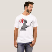 SAMURAI manga back:gevecht japan T-shirt (Voorkant volledig)