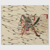 SAMURAI MASATSURA VECHT ONDER EEN PIJLSTORM CADEAUPAPIER (Vlak)