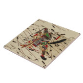 SAMURAI MASATSURA VECHT ONDER EEN PIJLSTORM TEGELTJE (Zijkant)