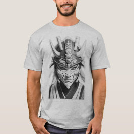 Samurai Mask Grijs T-shirt