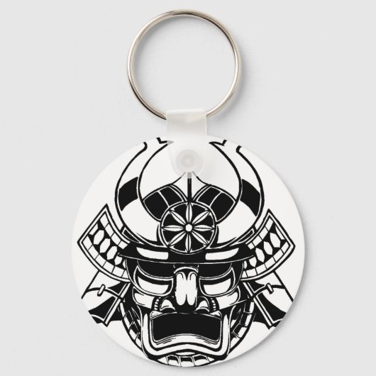 Samurai Mask Japan Sleutelhanger (Voorkant)