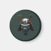 Samurai-masker Magneet (Voorkant)