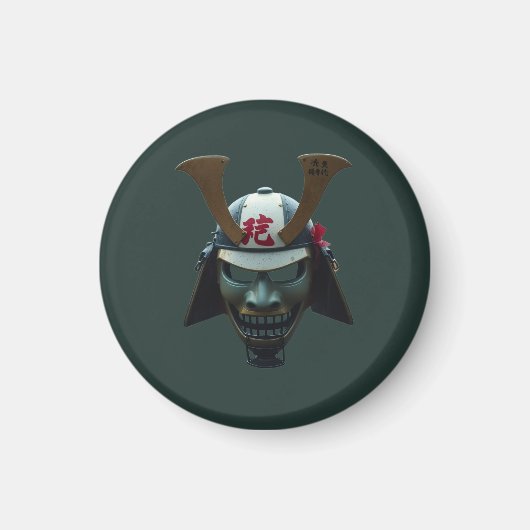 Samurai-masker Magneet (Voorkant)