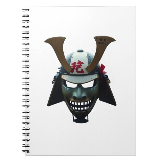 Samurai-masker Notitieboek (Voorkant)