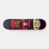 Samurai-masker Persoonlijk Skateboard (Horizontaal)