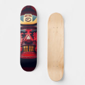 Samurai-masker Persoonlijk Skateboard (Voorkant)