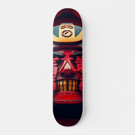 Samurai-masker Persoonlijk Skateboard (Voorkant)