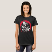 Samurai Medieval Japanse strijder T-shirt (Voorkant volledig)