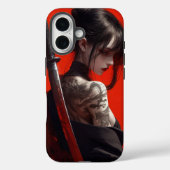 Samurai meisje Case-Mate iPhone case (Achterkant)