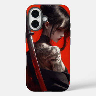 Samurai meisje iPhone 16 hoesje