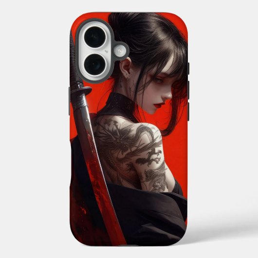 Samurai meisje Case-Mate iPhone case (Achterkant)
