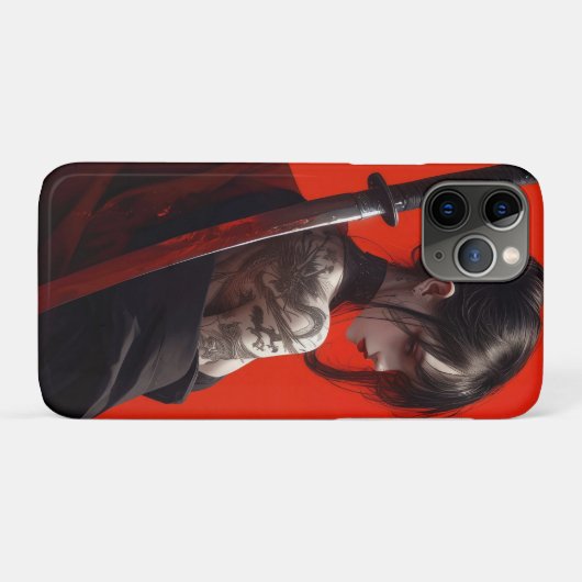 Samurai meisje Case-Mate iPhone case (Achterkant (horizontaal))