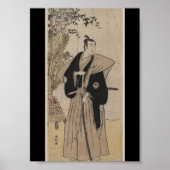  Samurai met Bamboe ongeveer 1700 s Poster (Voorkant)