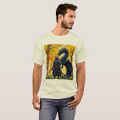 Samurai met draak | T-Shirt (Voorkant volledig)
