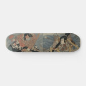 Samurai met groot zwaard en anker circa 1815 persoonlijk skateboard (Horizontaal)