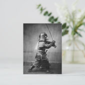 Samurai met zwaard en Dagger Briefkaart (Staand voorkant)