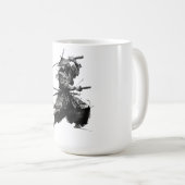 Samurai met Zwaard Koffiemok (Voorkant rechts)