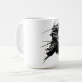 Samurai met Zwaard Koffiemok (Voorkant links)