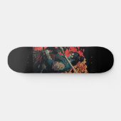 Samurai met zwaard persoonlijk skateboard (Horizontaal)