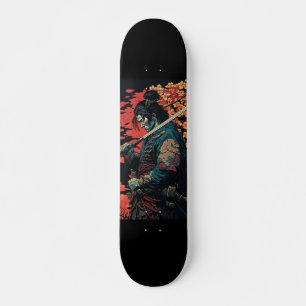 Samurai met zwaard persoonlijk skateboard