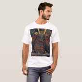 Samurai Minimalist Art Style T-shirt geïnspireerd (Voorkant volledig)