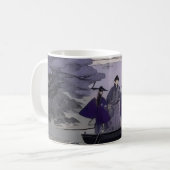 Samurai mok Japanse kunst Ukiyo-e stijl (Voorkant links)