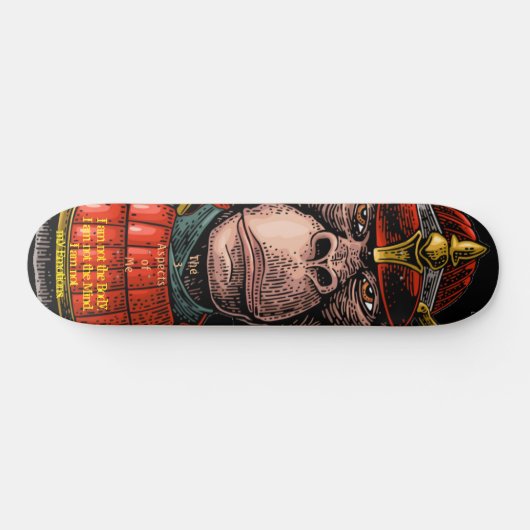 Samurai Monkey Warrior Wisdom Skateboard (Horizontaal)