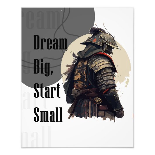 Samurai motivatie poster (Voorkant)