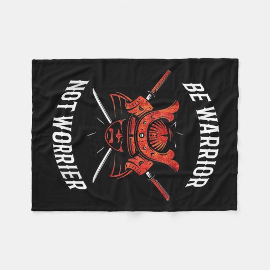 Samurai Motivation, Musashi Srit  Fleece Deken (Voorkant (Horizontaal))