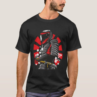 Samurai motorcyclist t-shirt