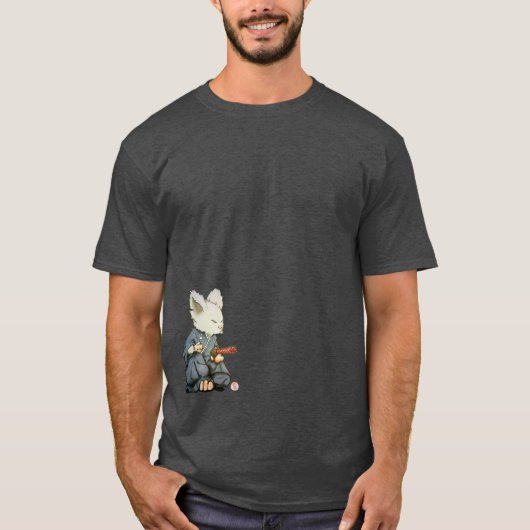 Samurai Mouse in Tatehiza T-shirt (Voorkant)
