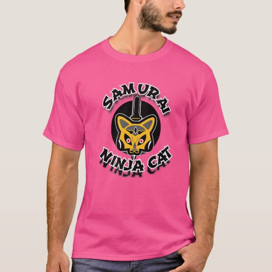Samurai Ninja Cat T-shirt (Voorkant)