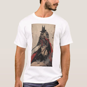 Samurai Ninja Dark Knight klaar voor Katana T-Shi T-shirt
