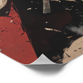 Samurai Ninja Dark Knight Poster - Zwaard Pose (Hoek)
