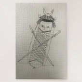 Samurai ninja hotdog legpuzzel (Verticaal)