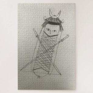Samurai ninja hotdog legpuzzel