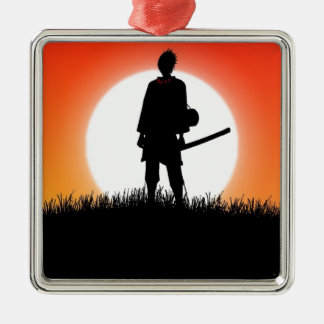 Samurai, Ninja - Japanse Warrior Metalen Ornament
