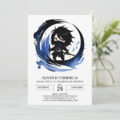 Samurai Ninja Martial Arts Verjaardag Kaart (Staand voorkant)