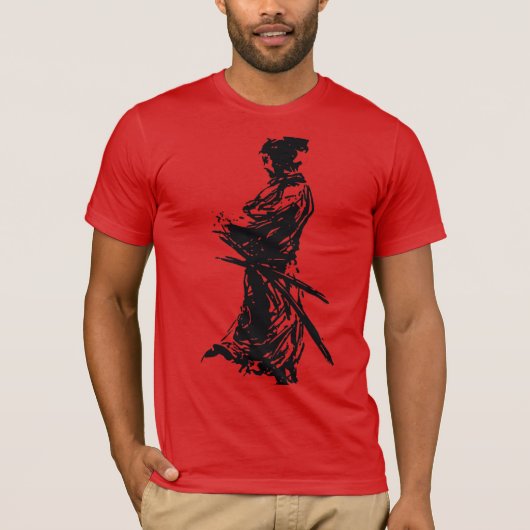 samurai ninja shirt tshirt musashi (Voorkant)