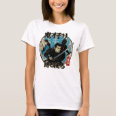 Samurai of Courage - Japanse Kanji krijgerkunst T-shirt (Voorkant)