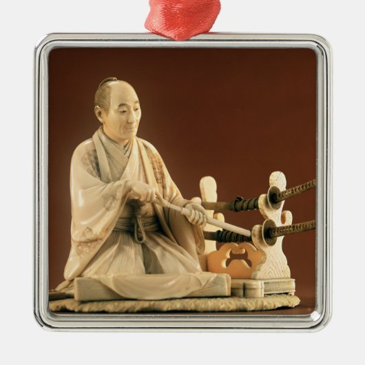 Samurai, Okinomo, Edo-periode Metalen Ornament (Voorkant)